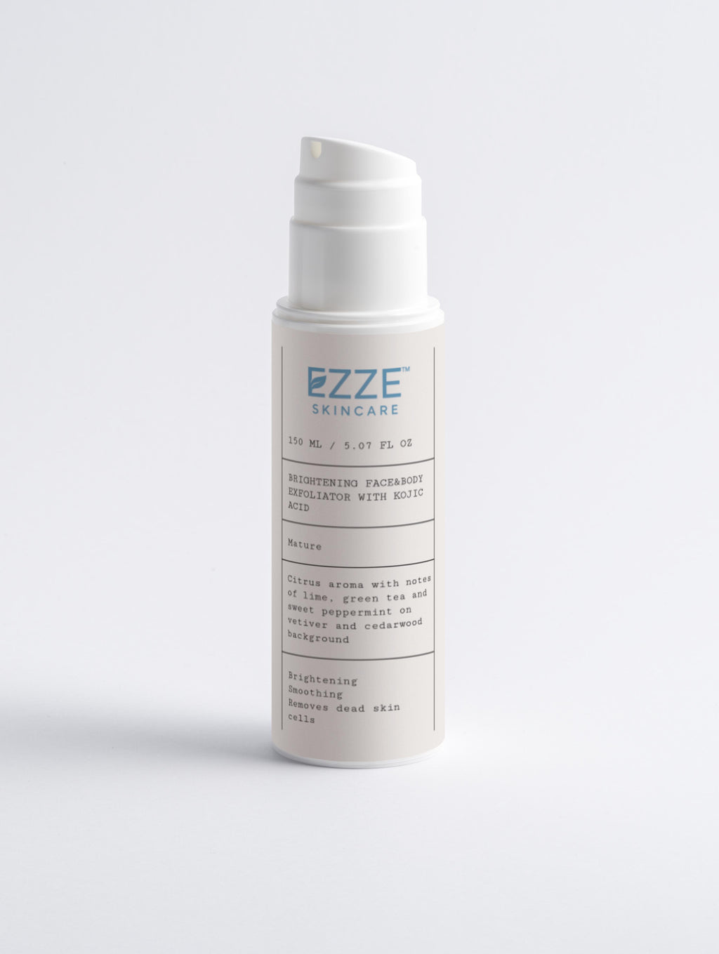 EZZE Brightening Face & Body Exfoliator with Kojic Acid