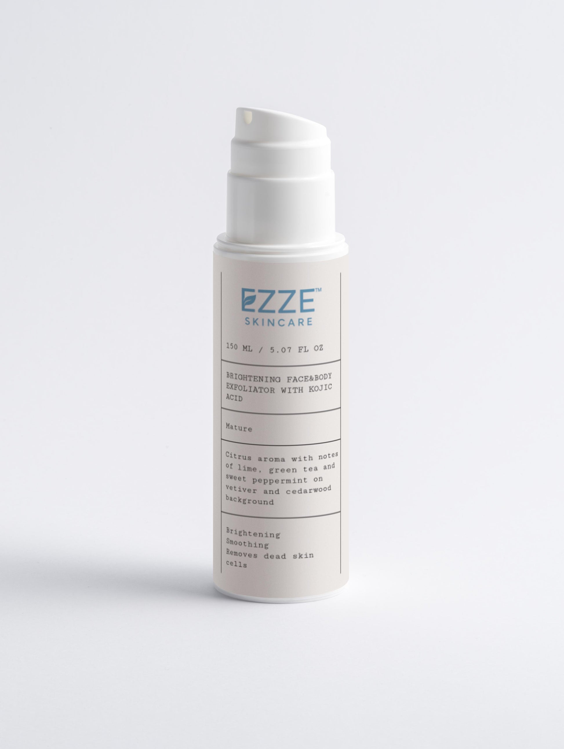 EZZE Brightening Face & Body Exfoliator with Kojic Acid