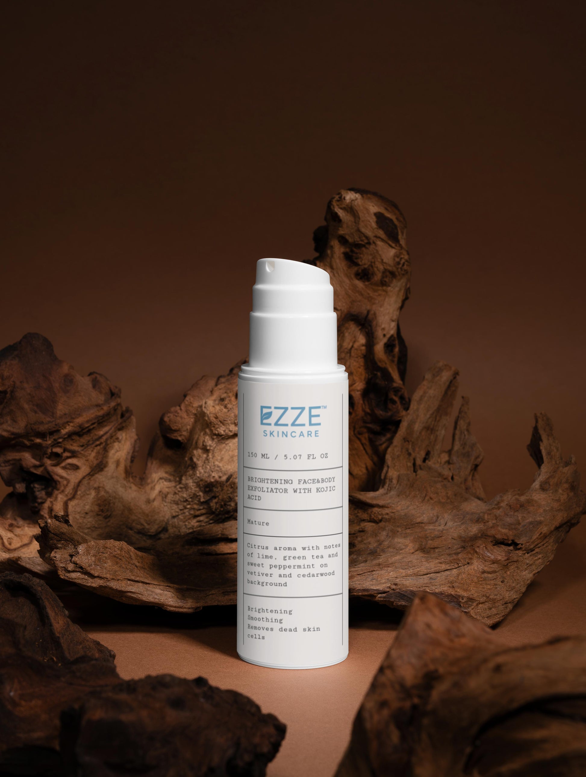 EZZE Brightening Face & Body Exfoliator with Kojic Acid